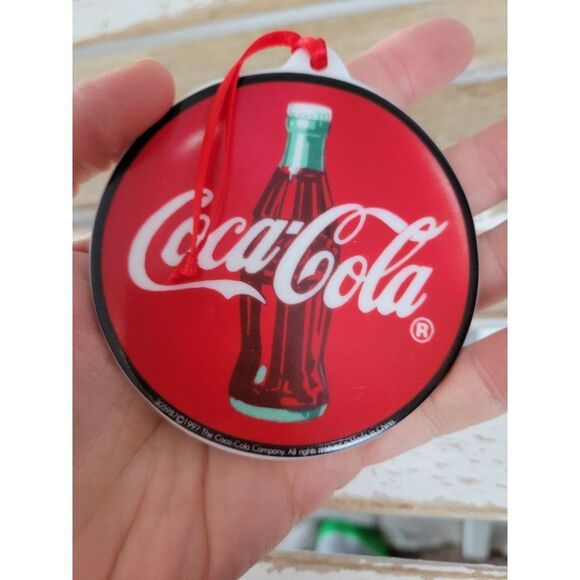 Coca-Cola sign 1997 ornament Xmas holiday tree - Picture 4 of 5